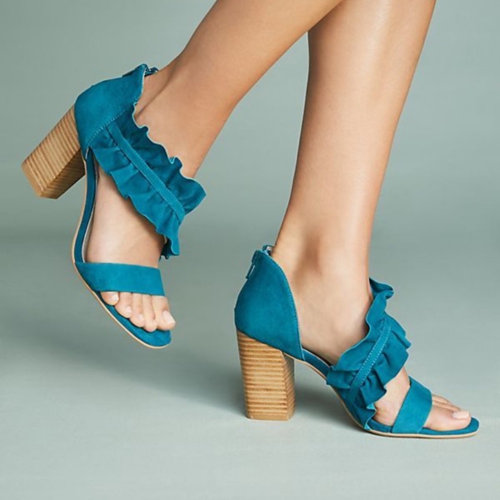Liendo by Seychelles Ruffle Wrap Heels
